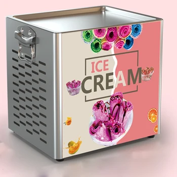Komercinės Kepti Ledo Gaminimo Aparatas, Mini Mažas Pochlebca Mašina Keptas Jogurtas Keptas Ledų Kepti Vaisiai Keptas Ledų Mašina