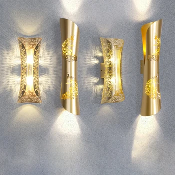 E27 Lemputės Interjero Sieniniai Šviestuvai Nerūdijančio Plieno Dekoratyvinis Namų Apšvietimo Miegamojo Kambarį Eilėje Koridoriaus Patalpų Sienos Žiburiai