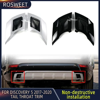 Juodos Ir Sidabro Galinis Bamperis Galiniai Gerklės Apdailos Plokštės Apdaila Land Rover Discovery 5 L462 2017-2020 Automobilių Reikmenys