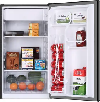 CU.PĖDŲ. Mini Bendrabučio Šaldytuvą, Kompaktiškas Šaldytuvas Mažas Šaldytuvas su Šaldiklio Home Office Kambarių Bendrabučio,Žemas Triukšmo lygis,Reguliuojamas Temperos