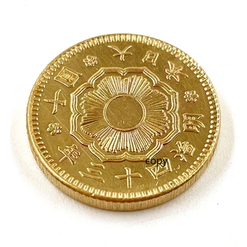 Įvairių Japonijos Auksą, Padengtą Moneta 10 Jenos atžvilgiu Azijos Meidži 43 Metų SUVENYRŲ Kolekciją Monetų KOPIJOS
