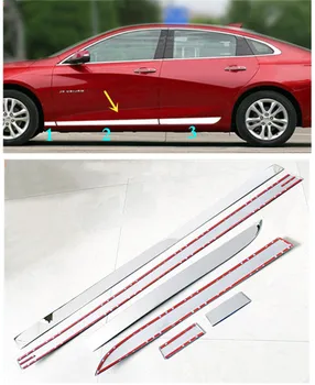 Už Chevrolet MALIBU XL 2016-2019 nerūdijančio plieno korpusas Apdailos juostelės Durų apdailos juostelės anti-scratch apsauga, automobilių reikmenys