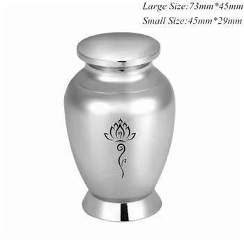 73mm/45mm Aukštis Lotus Kremavimo Balsuokite už Žmogaus arba Augintinio Pelenų Užsakymą Graviruoti Nerūdijančio Plieno Laidotuvių Pelenų Urna Ekranas Urnos