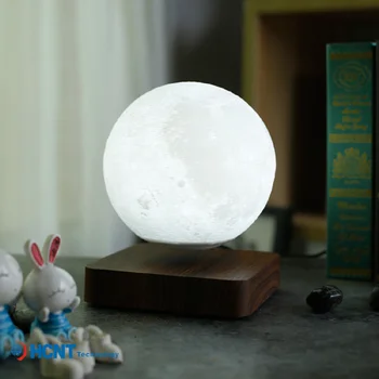Magnetic Levitation Mėnulio Šviesos 3d Spausdinimo Mėnulio Šviesos Kūdikių Dovanos Naktį Šviesos Miegamojo Puošmena Mėnulio Lempos Touch Tamsos 3d Lempos