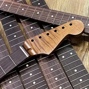 St Anglies Skrudintos MapleTiger Modelio Retro Klevas Elektrinės Gitaros Kaklo su Logotipu, 22 Grotelės