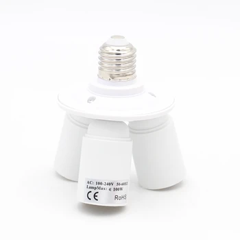 CE 3 1. Šviesos Lizdas Splitter 1 E27, 3-E27 LED Lemputės Bazės Lempos Laikiklis, Adapteris Keitiklis
