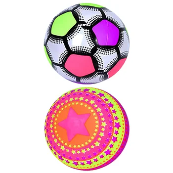 2vnt Plastiko Futbolo Mokymo Futbolo Naudotis Ball Žaislas Mokymo Futbolo Žaislas (Atsitiktinis Stilius)
