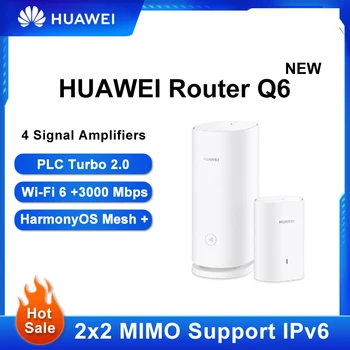 Huawei 2.4&5G WiFi Router K6 (1 Tėvų ir 1 Vaikas) 3000Mbps Gigabit Maršrutizatorius Visą Namą WiFi 6+PLC Elektros Linija Versija Maršrutizatorius