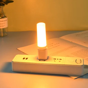 USB Naktį Lempa USB Atmosfera Šviesos diodų (LED Liepsnos Mirksi Žvakių Šviesos Mobiliojo Energijos Įkrovimo Knygos Lempos, Lauko Kempingas Apšvietimas