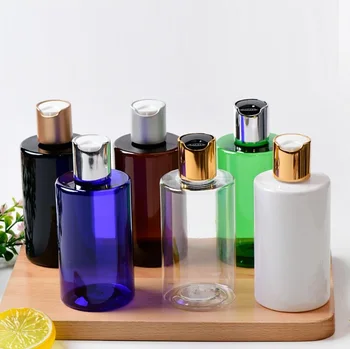 200ML Plastiko, PET butelių disko dangtelis losjonas/emulsija/fondas/serumo/šampūnas esmė tonerio skystis odos priežiūros kosmetikos pakuotės