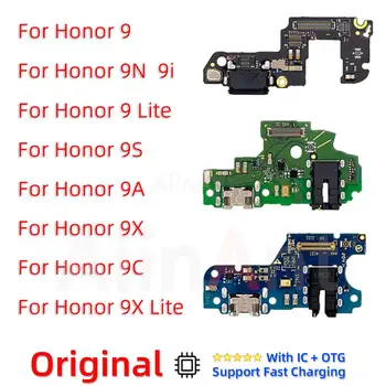 Originalus USB Įkroviklis įstatomoji Jungtis Krovimo Valdybos Flex Kabelis Huawei Honor 9 9A 9C 9N 9i 9s 9X Lite Pro Telefonu Dalys