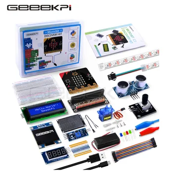 GeeekPi Microbit V2 Klubas Tėvų-vaikų Rinkinio Microbit V2 Lentos+Micro USB Laidas+Baterijos Laikiklis, Kodavimo, Programavimo