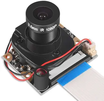 Aviečių Pi 4 B 3 B+ Fotoaparato Modulio Automatinis IR-Cut Perjungimo Dieną Naktinio Matymo Vaizdo Modulis, Reguliuojamas Dėmesio 5MP