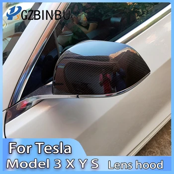 Pusės Veidrodėlis, Skirtas Tesla Model 3 Šoninis Veidrodis Apima Pasta Anglies Pluošto Modelis Y Veidrodžio Korpuso