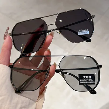 Naujas chameleonas didelis rėmas viskas retro anti-glare saulės akiniai lauko jojimo vairuotojo vairavimo specialios UV400 akiniai nuo saulės
