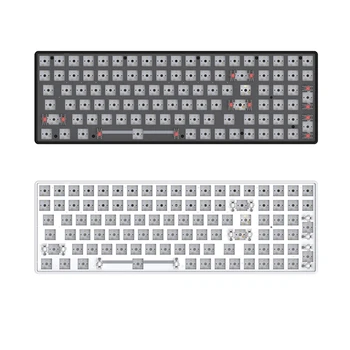 100 Klavišą Karšto Keitimu, Mechaninė Klaviatūros Rinkinys RGB Bluetooth+2.4 G Bevielio+Laidinio 3 Režimas Žaidimų Klaviatūra