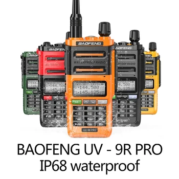 2VNT/daug Originalių Baofeng UV-9R Pro IP68 Vandeniui High-end Walkie Talkie uv 9 r pro Galingas UHF VHF Ilgo Nuotolio Kumpio ir CB Radijo ryšio