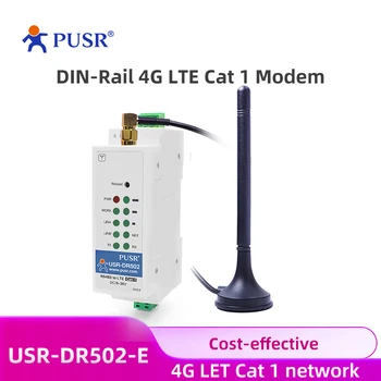 PUSR GSM GPRS Serijos RS-485 4G LTE Cat 1 Korinio ryšio Modemo Lizdas Paskirstymo Protokolą Europoje USR-DR502-E