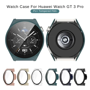 Sunku VNT Bamperis+Grūdintas Stiklas Pilnas draudimas Screen Protector Atveju, Huawei Hauwei Hawei Huawey Žiūrėti GT3 GT 3 Pro 46MM Smartwatch