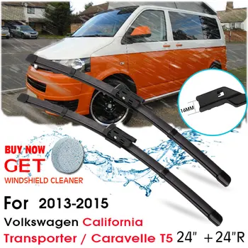 Automobilio Valytuvo Priekinio Lango Valytuvai Volkswagen California Transporter Caravelle T5 2013-2015 m. LHD / RHD 24