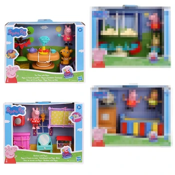 Originali Hasbro Piggy Puslapyje Žaidimas Pramogų Nustatyti Namas Lėlės Berniukų ir Mergaičių, Vaikų Žaisti Namus Modelis Žaislai Anime Pav Vaikų Dovanų