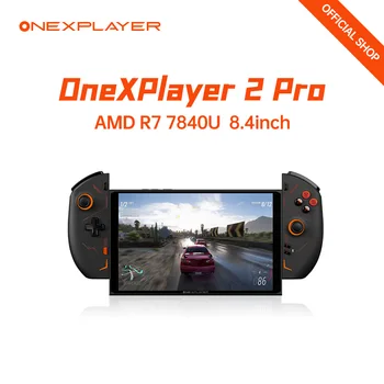 Naujausias Onexplayer2 Pro AMD Ryzen7 7840U 8.4 Colių 2.5 K 7500MHz 5-in-1 65.5 wh Baterija Delninis Žaidimų Konsolės Nešiojamų Tablet