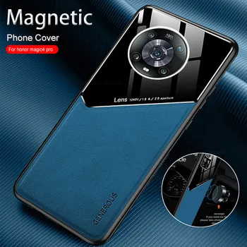 Magic4pro atveju automobilinis magnetinis laikiklis stiklo odos tekstūra telefono dangtelį už Garbę Magic4 Pro Magic 4 Lite 4Pro atsparus smūgiams rubisafe
