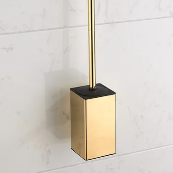 304 Nerūdijančio Plieno, aukso Tualeto šepetys nustatyti valymo šepetys tualeto šepetys sienos mounten tualeto šepetys Vonios kambario Aksesuarai