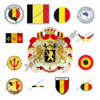 Mados Belgija Lipdukai, Decal, Belgijos Vėliava Žemėlapis Herbas Lipdukas Stilius, Aukščiausios Kokybės Vinilo Automobilių Puošimas, Automobilių Priedai