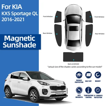 Už Kia Sportage QL 2016-2021 Magnetinio Automobilių skėtį nuo saulės Skydas Priekiniai priekinio, galinio Stiklo Užuolaidėlės Galinių Šoninių Kūdikių Sėdynės Lango Saulė Pavėsyje Skydelis