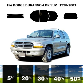 Pjaustytuose nanoceramics automobilių UV Lango Atspalvis, Rinkinys, Automobilių Langų Plėvelės DODGE DURANGO 4 DR VISUREIGIS 1998-2003