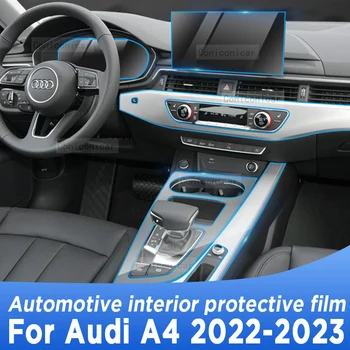 Audi A4 2022-2023 pavarų Dėžė Skydelį, Navigacijos Automobilių Interjero Ekrano TPU Apsauginiai Remonto Filmas Apima Anti-Scratch Lipdukas